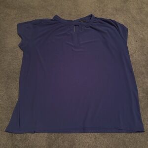 Halogen open neckline blouse size L